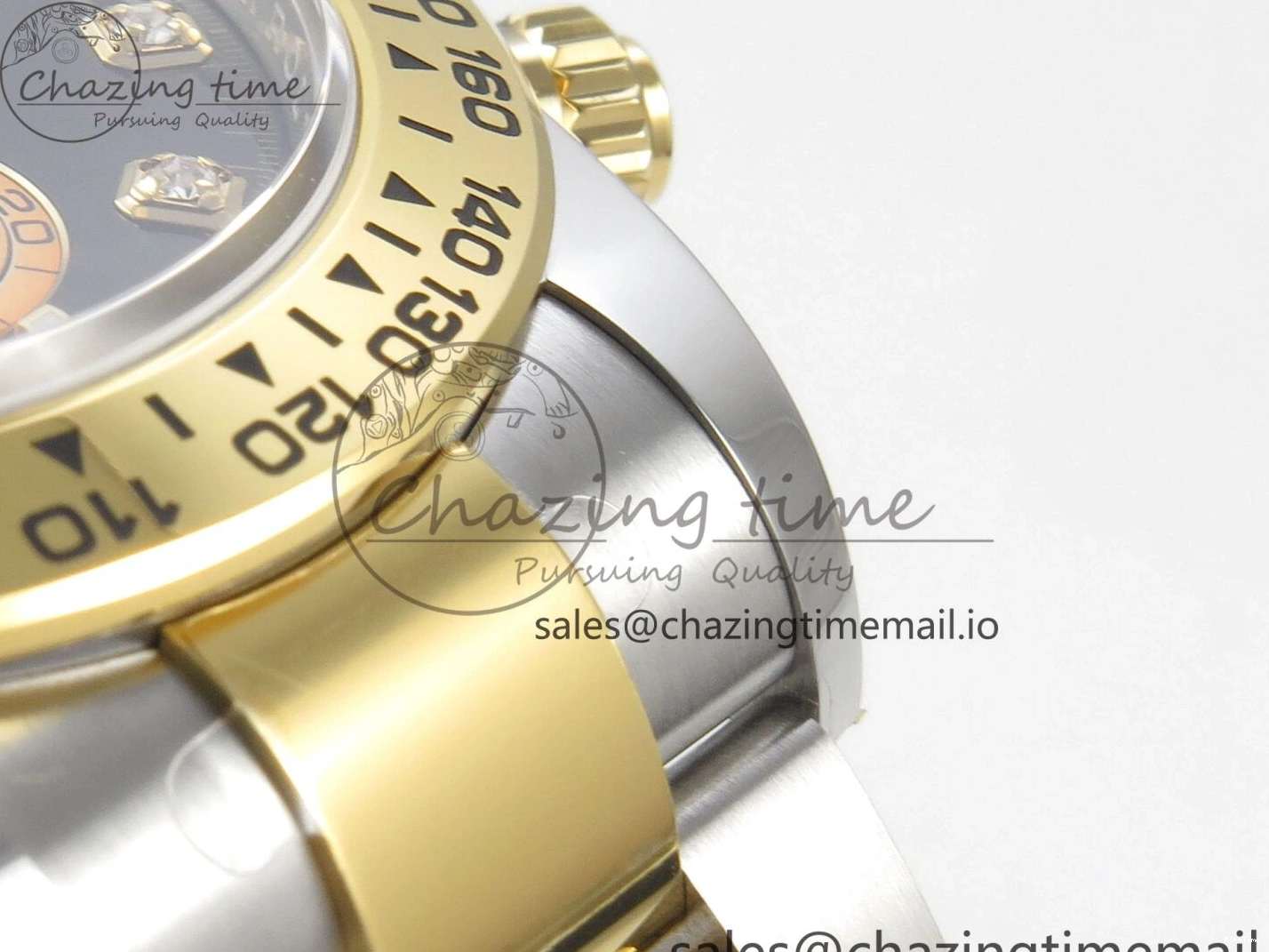 MiroTime 0512 Fashionable Daytona 126503 THBF 1:1 Best Edition Black YG Diamonds Dial on SS YG Bracelet SH 137